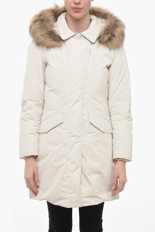 Furred Detail MODERN VAIL Down Jacket with Hidden Closure
