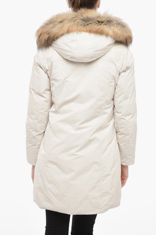 Furred Detail MODERN VAIL Down Jacket with Hidden Closure