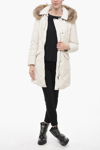 Furred Detail MODERN VAIL Down Jacket with Hidden Closure