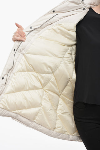 Furred Detail MODERN VAIL Down Jacket with Hidden Closure