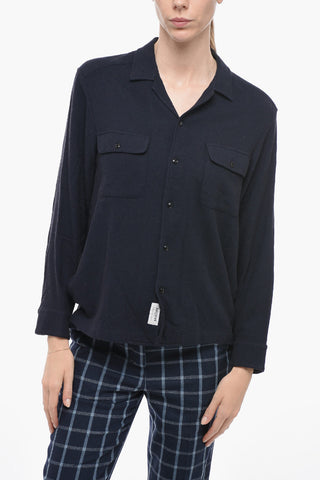 Wool-blended FLUID GAUZE Shirt