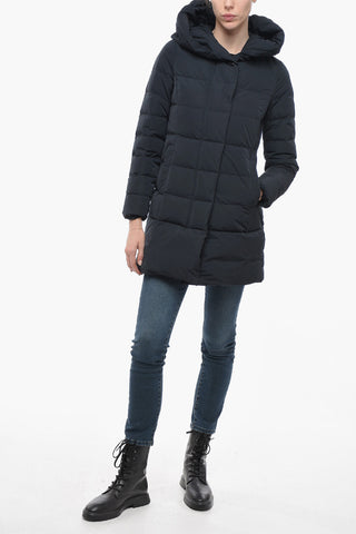 Hooded PUFFY PRESCOTT Quilted Down Jacket