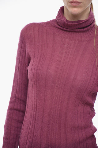 Maglia a Collo Alto in Lana Alpaca
