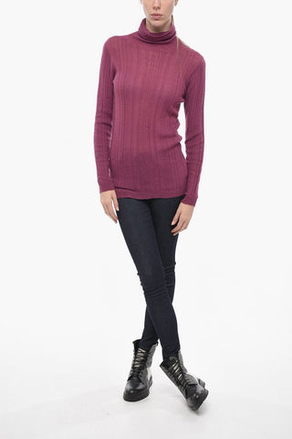 Maglia a Collo Alto in Lana Alpaca