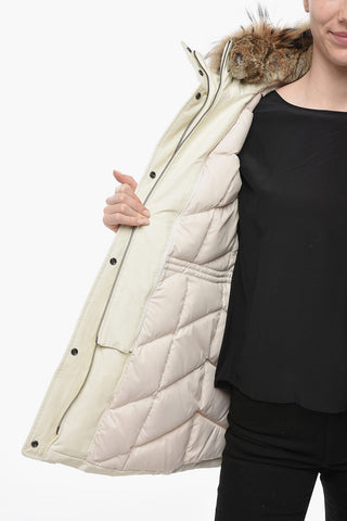 Furred Hood VALENTINE Down Jacket with Removable Detail