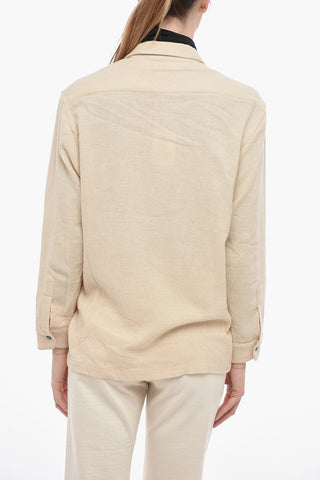 Camicia FLUID GAUZE in Misto Lana