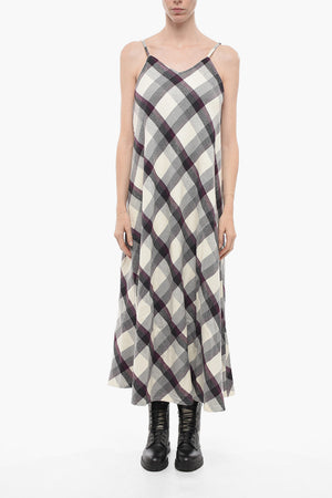 Long Dress ARCHIVE with Checked Pattern