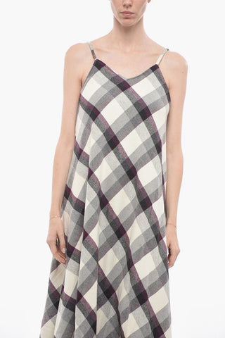 Long Dress ARCHIVE with Checked Pattern