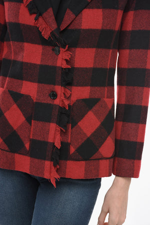 Blazer STRETCH In Misto Lana Con Fantasia A Quadri