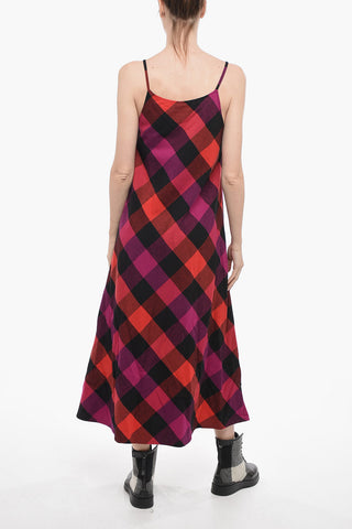 Long Dress ARCHIVE with Checked Pattern