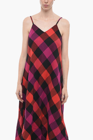 Long Dress ARCHIVE with Checked Pattern