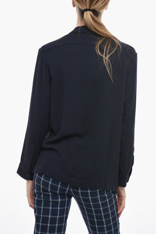 Wool-blended FLUID GAUZE Shirt