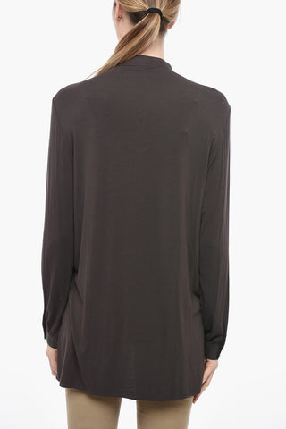 Korean Neckline Long Sleeved Shirt
