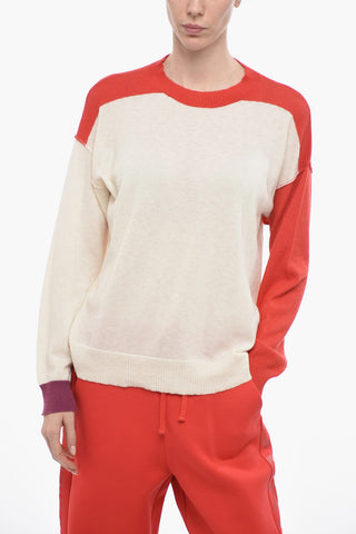 Color Block Crewneck Pullover