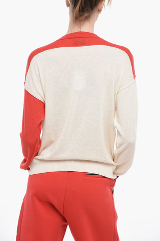 Color Block Crewneck Pullover