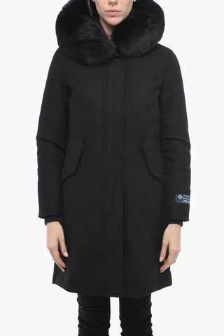 Parka CARNATION in Lana con Pelliccia