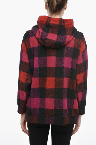 Checkered Wool Blend BUFFALO Hoodie