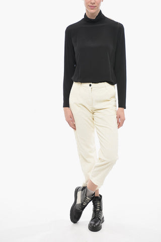 Pantaloni in Corduroy a Gamba Ampia