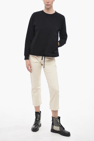 Crewneck Sweatshirt with Drawstring