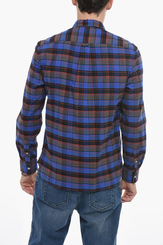 Camicia HUNTING a Quadri in Flanella con Doppio Taschino