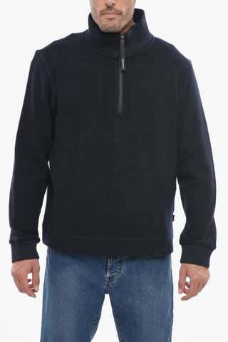 Turtle-neck GLACIER Sweater with Half-Zip