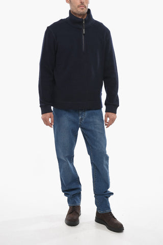 Turtle-neck GLACIER Sweater with Half-Zip