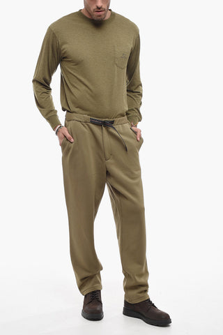 Solid Color HUDSON Pants with Fleece Inner and Industrial Belt