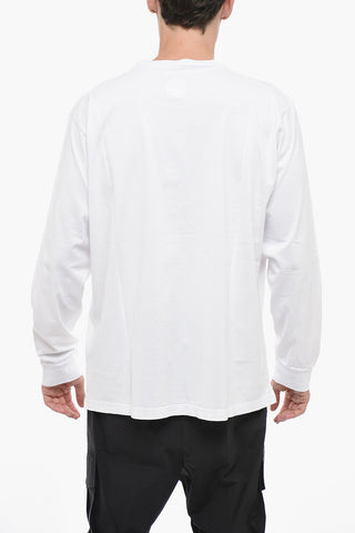 Skater Fit Langarm-T-Shirt mit Logodruck