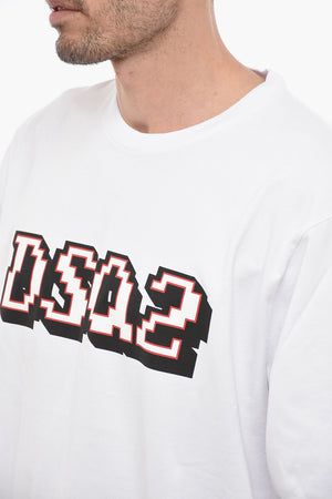 Skater Fit Langarm-T-Shirt mit Logodruck