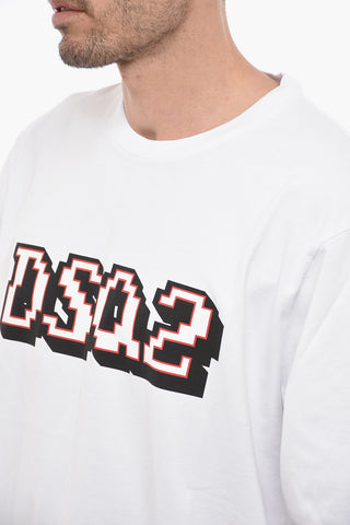 Skater Fit Langarm-T-Shirt mit Logodruck