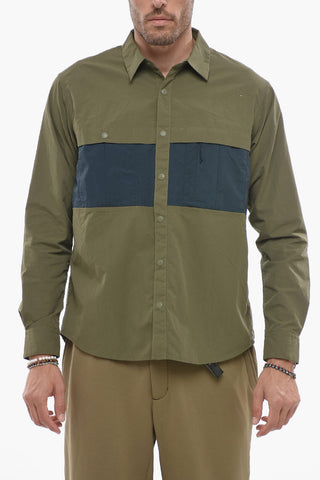 Nylon Shirt with Double Breast Pocket