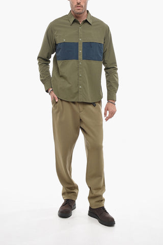 Nylon Shirt with Double Breast Pocket