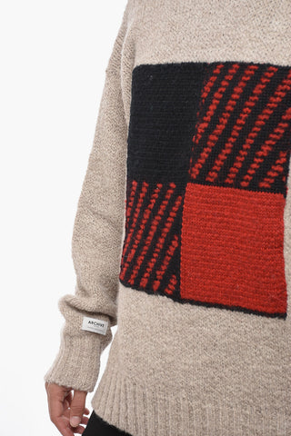 ARCHIVE Crew-neck Sweater with Contrasting Detail