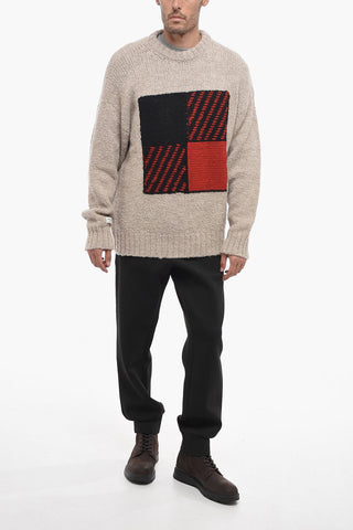 ARCHIVE Crew-neck Sweater with Contrasting Detail