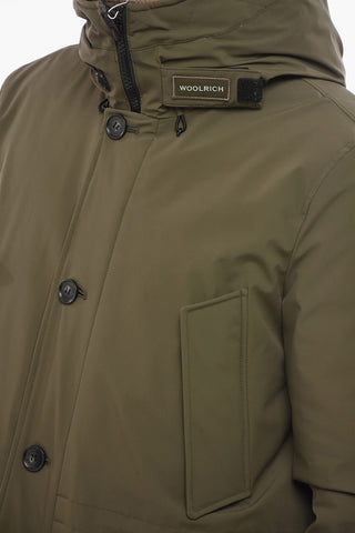 Solid Color ARCTIC Down Jacket with Logoed Buttons