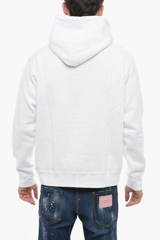 Felpa Hoodie Cool Fit con Logo Gommato