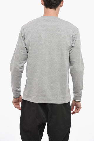 Long Sleeve Crew-neck T-Shirt with Printed Logo