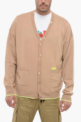 Cardigan aus Kaschmir-Mix mit Distressed-Detail