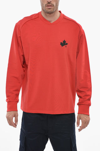 Vintage Fit Sweatshirt with Logo Print