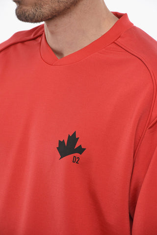Vintage Fit Sweatshirt with Logo Print