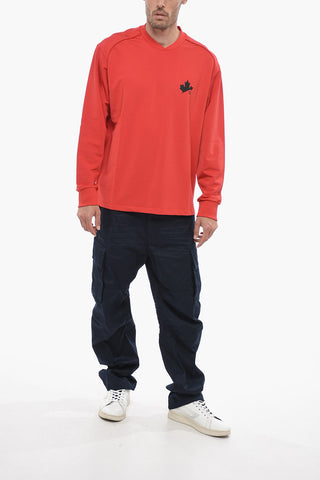 Vintage Fit Sweatshirt with Logo Print