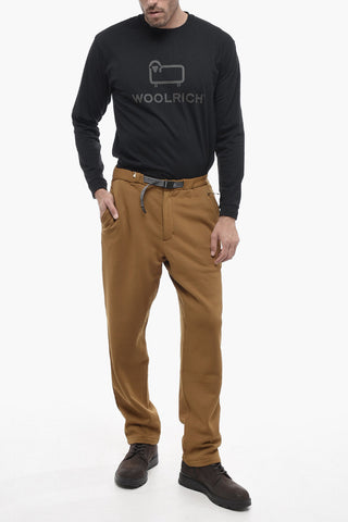 Solid Color HUDSON Pants with Fleece Inner and Industrial Belt