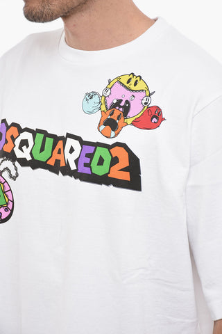Skater Fit T-shirt with Multicolored Print