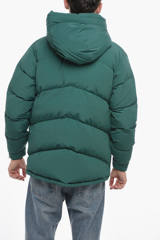 Solid Color GREYLOCK Down Jacket with Hidden Closure