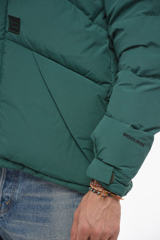 Solid Color GREYLOCK Down Jacket with Hidden Closure