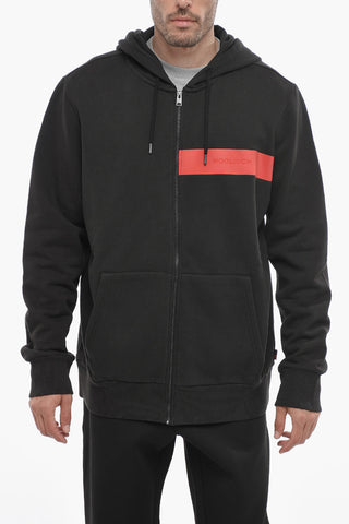 Fleeced Cotton LUXURY Sweatshirt with Contrasting Detail