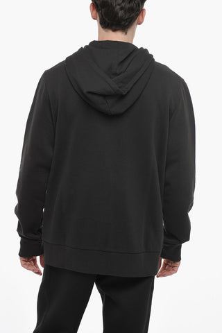 Fleeced Cotton LUXURY Sweatshirt with Contrasting Detail