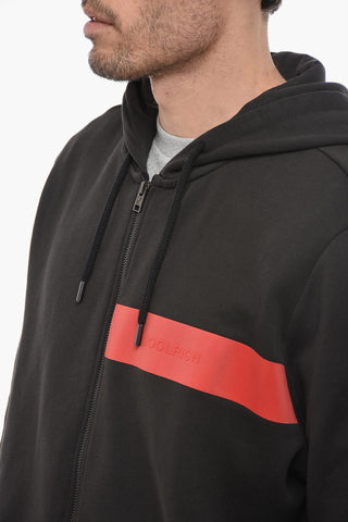 Fleeced Cotton LUXURY Sweatshirt with Contrasting Detail