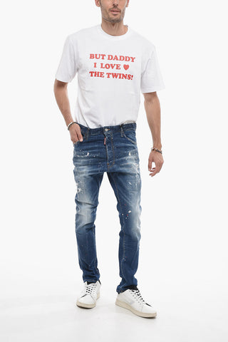 Jeans Relax a Cavallo Basso con Dettaglio Distressed