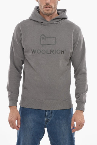 Felpa Hoodie in Cotone Garzato